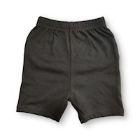 SHORT DE ALGODÓN PARA BEBE NIÑA - NEGRO